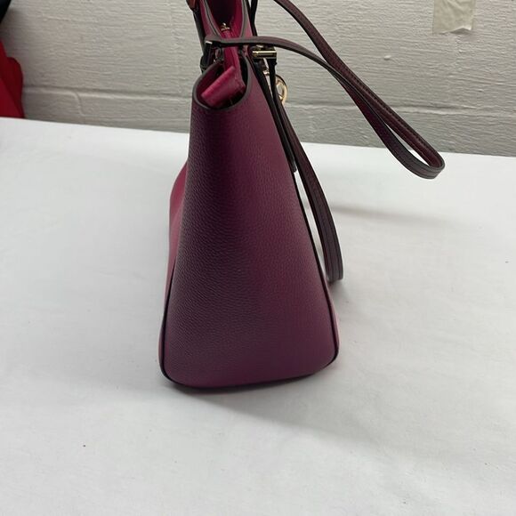 Michael Kors Kimberly Small Bonded Tote signature Electric Pink Multi Leather - Picture 9 of 10